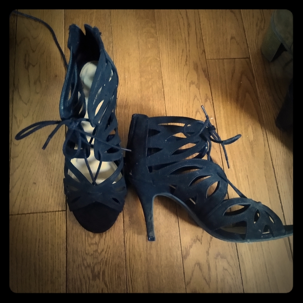 Christian Siriano Lace Up Heels